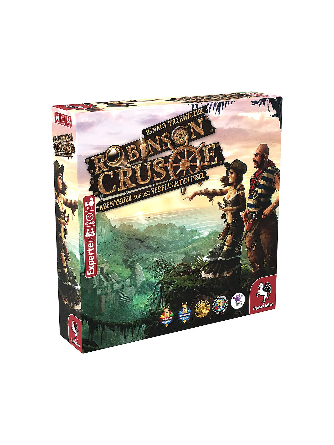 PEGASUS | Robinson Brettspiel - Crusoe - Abenteuer auf der Verfluchten Insel | 